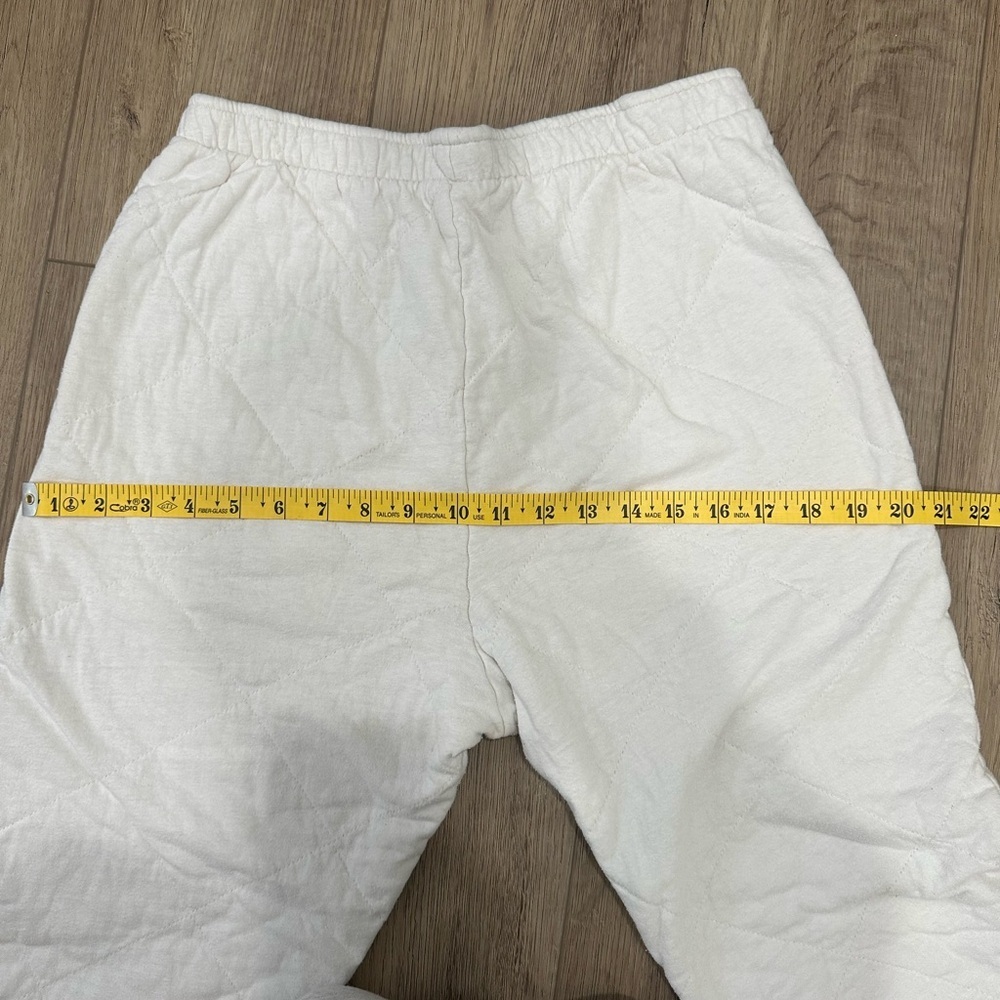 Women’s free people Intimately cream quilted jogger sweats size small GUC - Picture 7 of 7